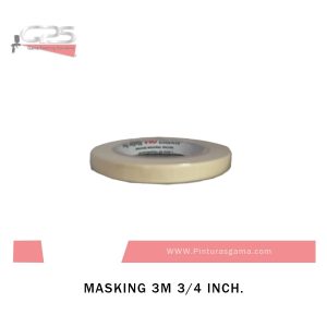 Masking Tape 3/4 Línea 203 3m Caja Con 48 Piezas